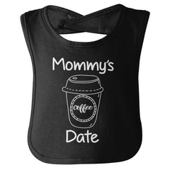 Mommy's Date Infant Baby Bib-Direct To Garment Print-Brisco Baby