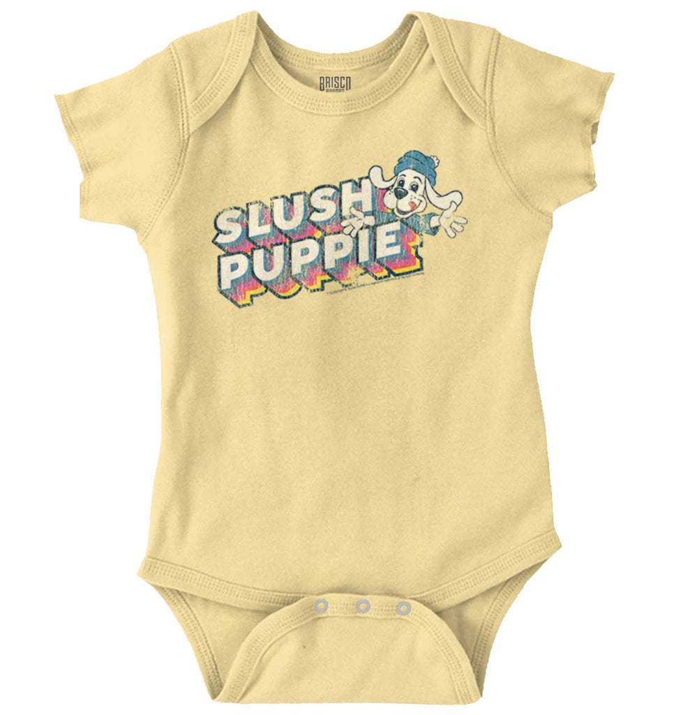 Vintage Puppie Romper Bodysuit-Direct To Garment Print-Brisco Baby