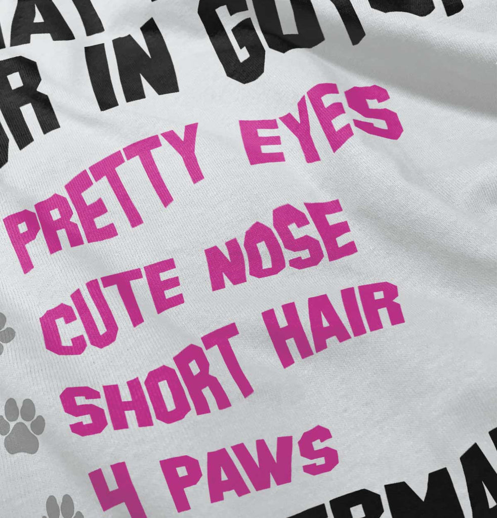 Doberman Checklist Romper Bodysuit-Direct To Garment Print-Brisco Baby