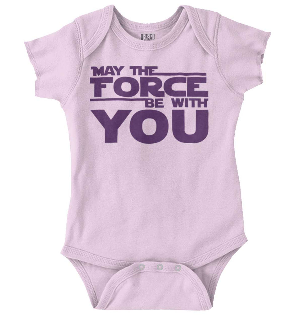 Force Be With You Romper Bodysuit-Direct To Garment Print-Brisco Baby