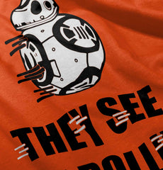 See Me Rollin R2D2 Romper Bodysuit-Direct To Garment Print-Brisco Baby