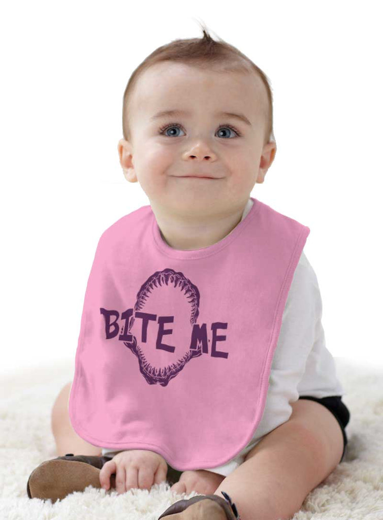 Bite Me Infant Baby Bib-Direct To Garment Print-Brisco Baby