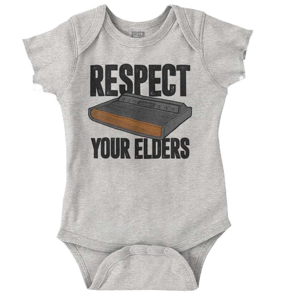 Respect Your Elders Dungeons Romper Bodysuit-Direct To Garment Print-Brisco Baby