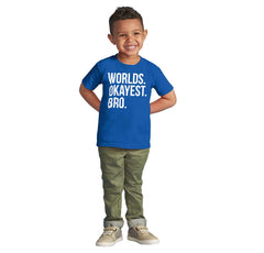Worlds Okayest Bro Infant Toddler T Shirt-Direct To Garment Print-Brisco Baby