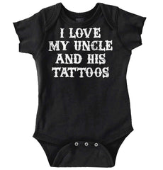 Uncle's Tattoos Romper Bodysuit-Direct To Garment Print-Brisco Baby