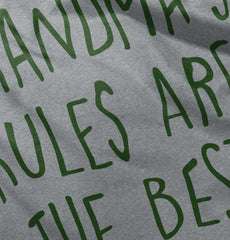 Grandma's Rules Are The Best Infant Toddler T Shirt-Direct To Garment Print-Brisco Baby