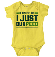 Just Burpeed Romper Bodysuit-Direct To Garment Print-Brisco Baby