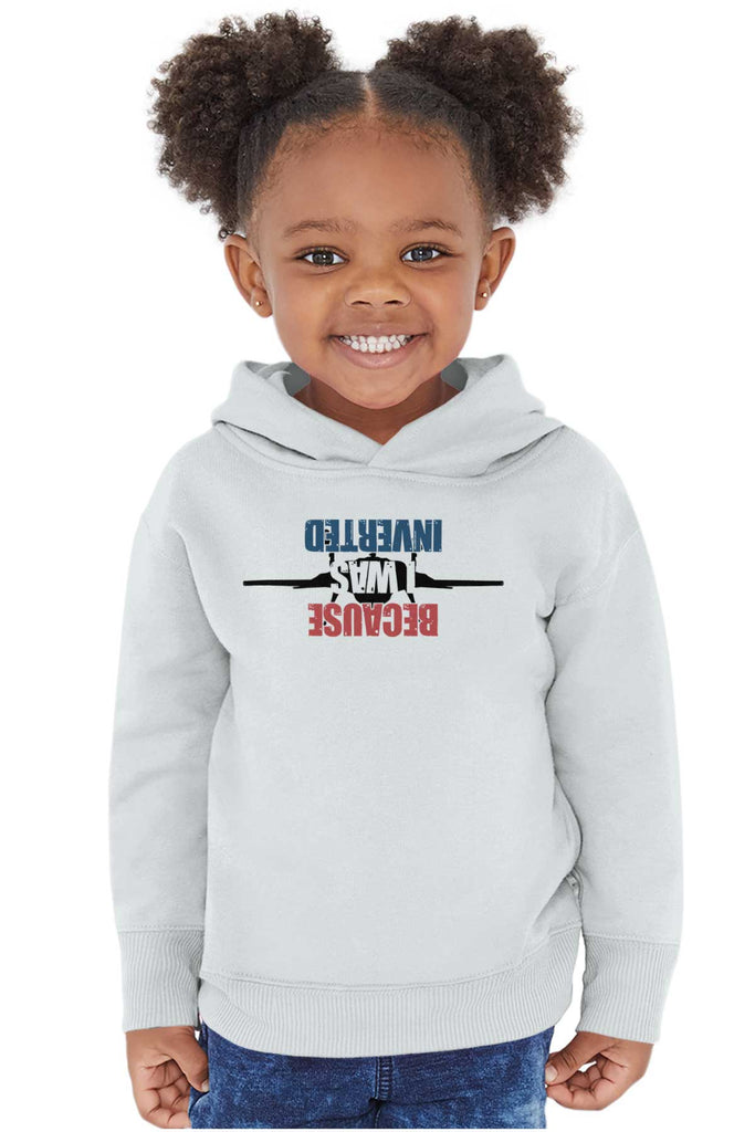 I'm Inverted Toddler Pullover Hoodie-Direct To Garment Print-Brisco Baby