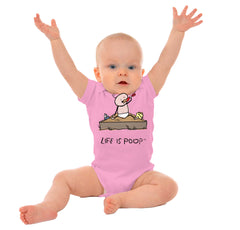 Eating Sand Romper Bodysuit-Direct To Garment Print-Brisco Baby