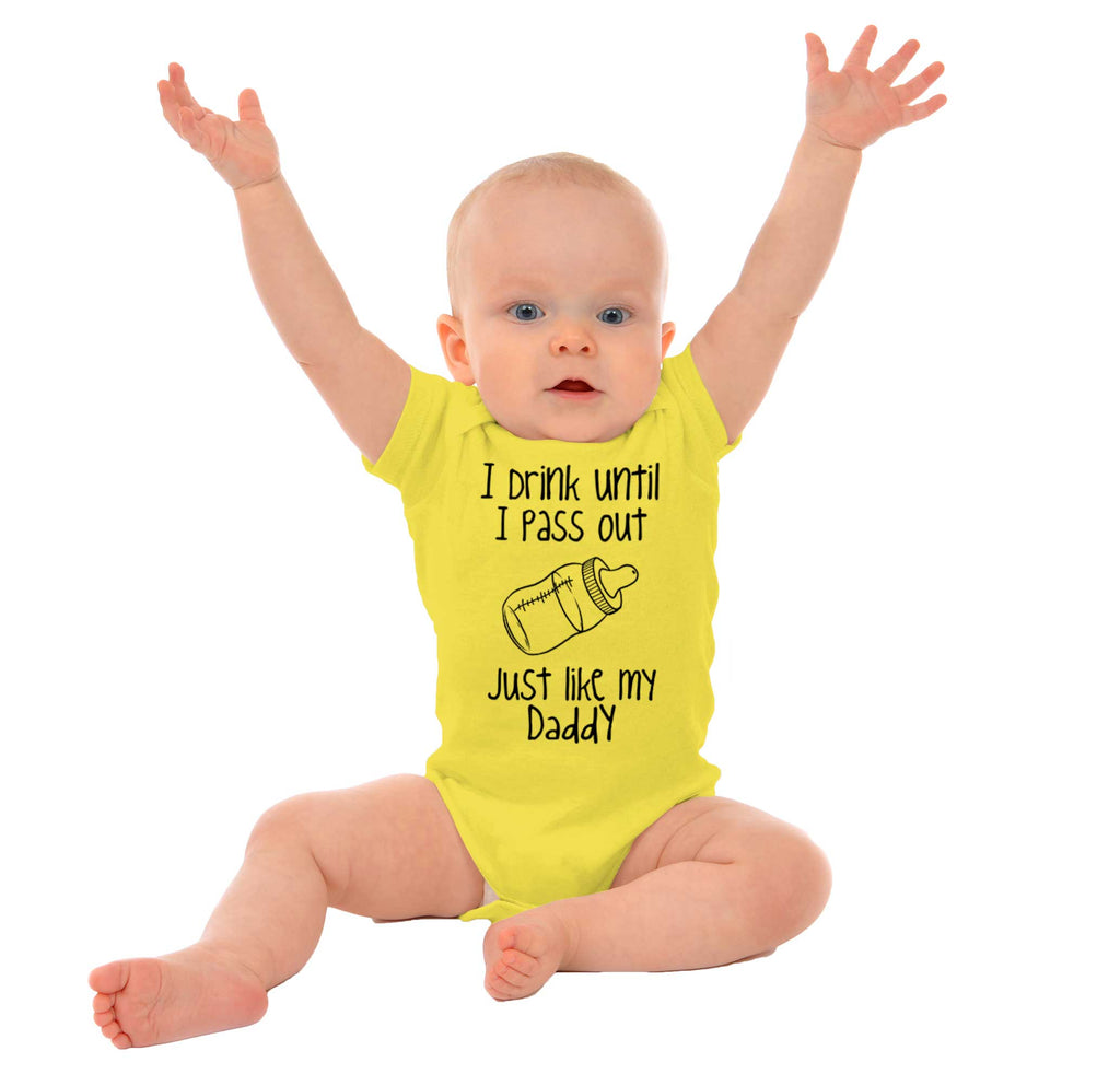Like My Daddy Romper Bodysuit-Direct To Garment Print-Brisco Baby