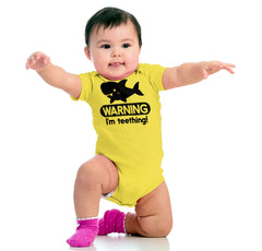 I'm Teething Romper Bodysuit-Direct To Garment Print-Brisco Baby