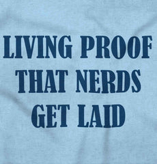 Nerds Get Laid Infant Baby Bib-Direct To Garment Print-Brisco Baby