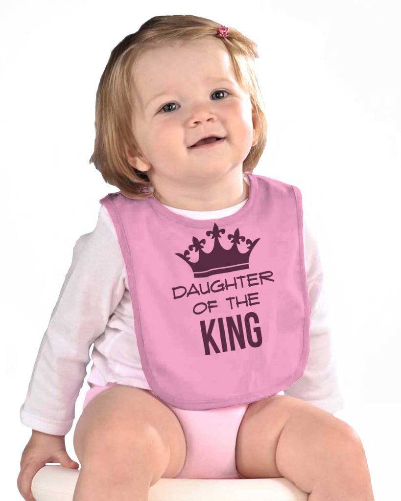 King's Daughter Infant Baby Bib-Direct To Garment Print-Brisco Baby
