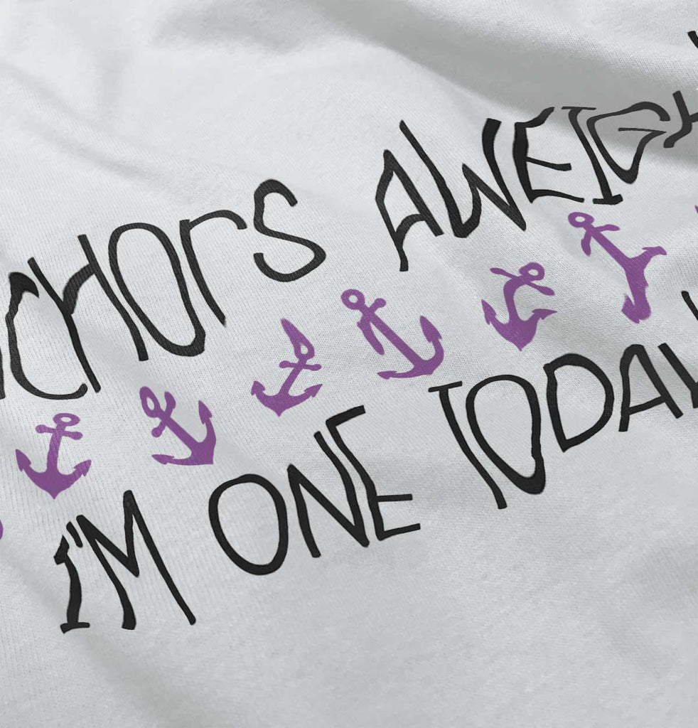 Anchors Aweigh Infant Toddler T Shirt-Direct To Garment Print-Brisco Baby