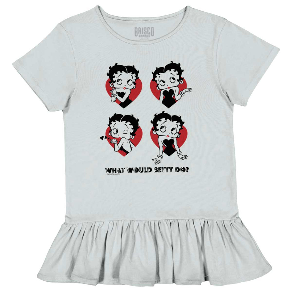 WWBD Toddler Ruffle Bottom Tee-Direct To Garment Print-Brisco Baby