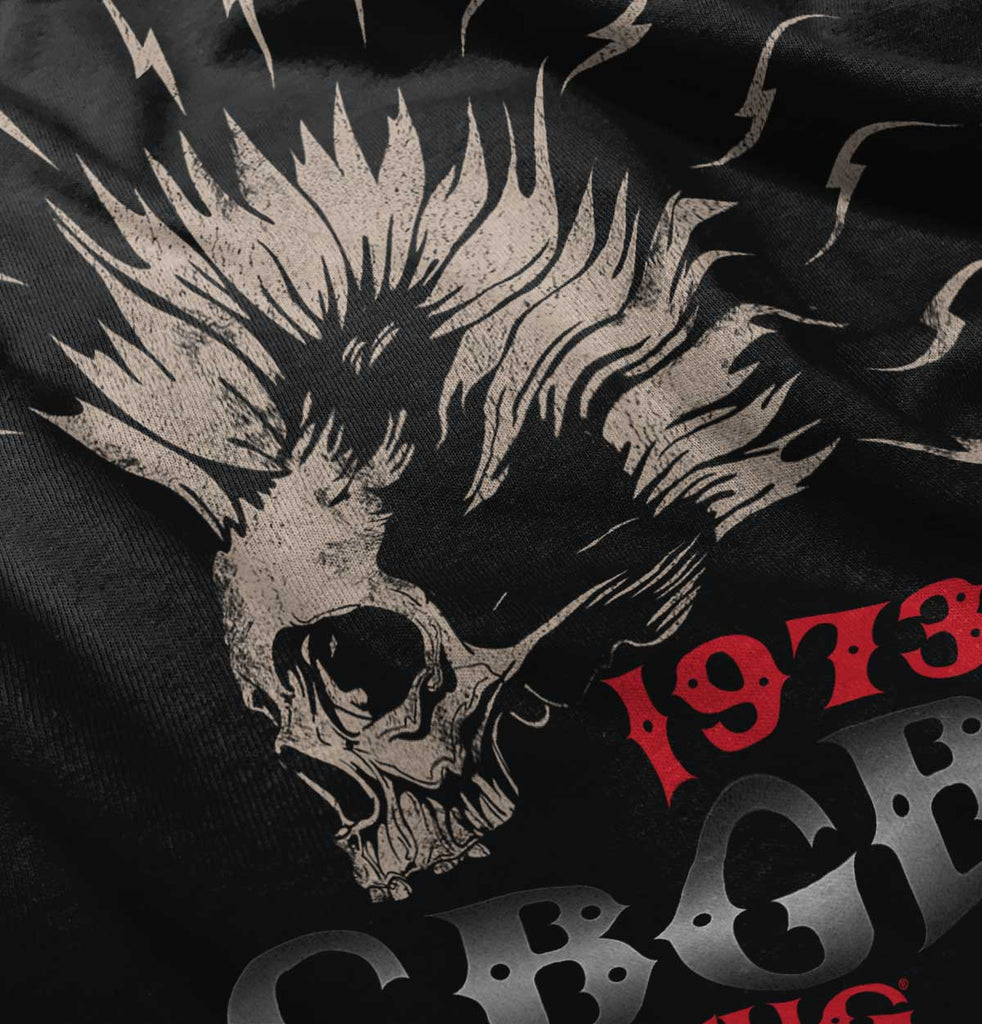 CBGB Mohawk Infant Baby Bib-Direct To Garment Print-Brisco Baby