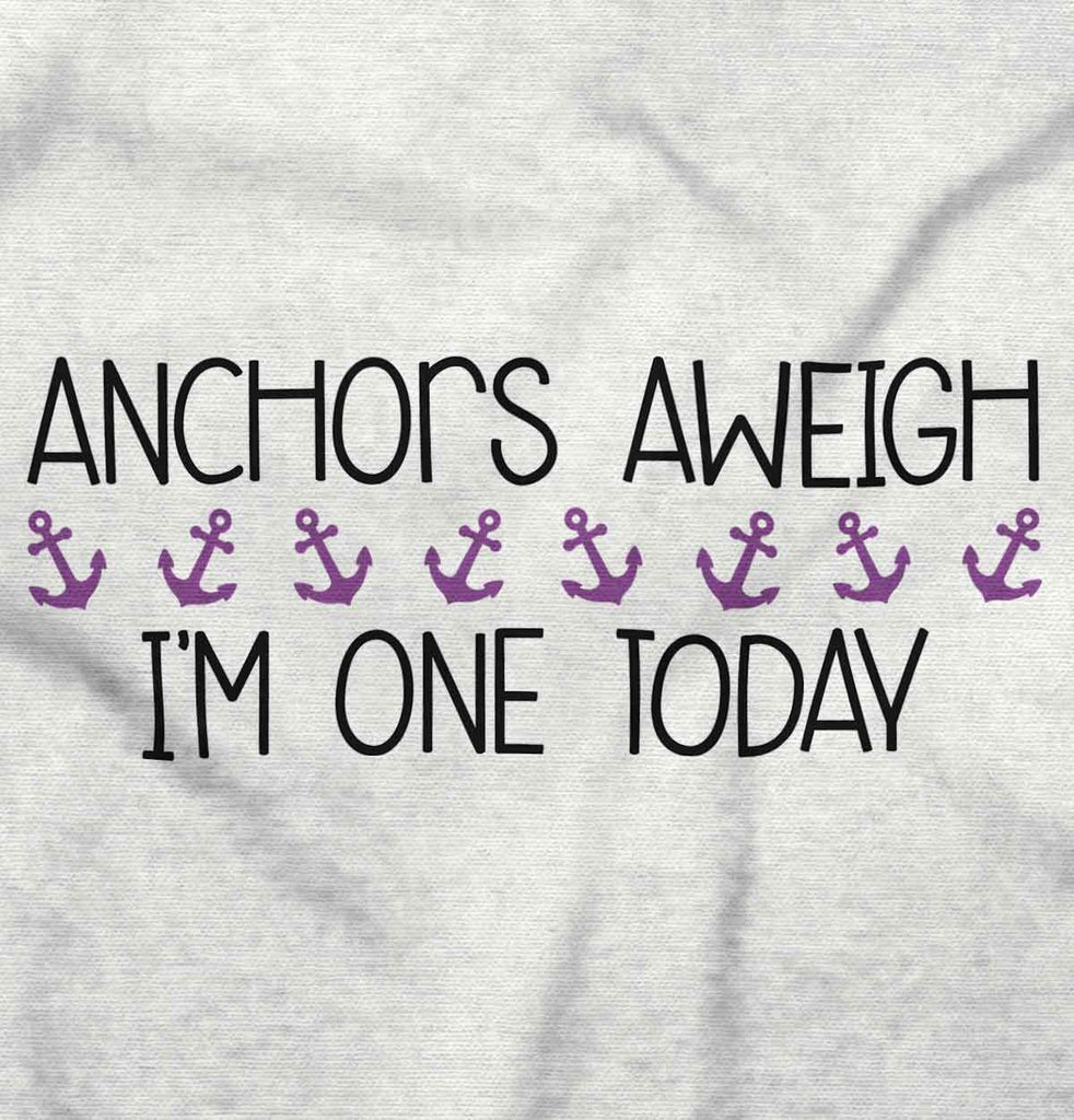Anchors Aweigh Infant Toddler T Shirt-Direct To Garment Print-Brisco Baby