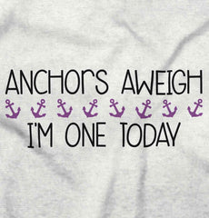 Anchors Aweigh Infant Toddler T Shirt-Direct To Garment Print-Brisco Baby