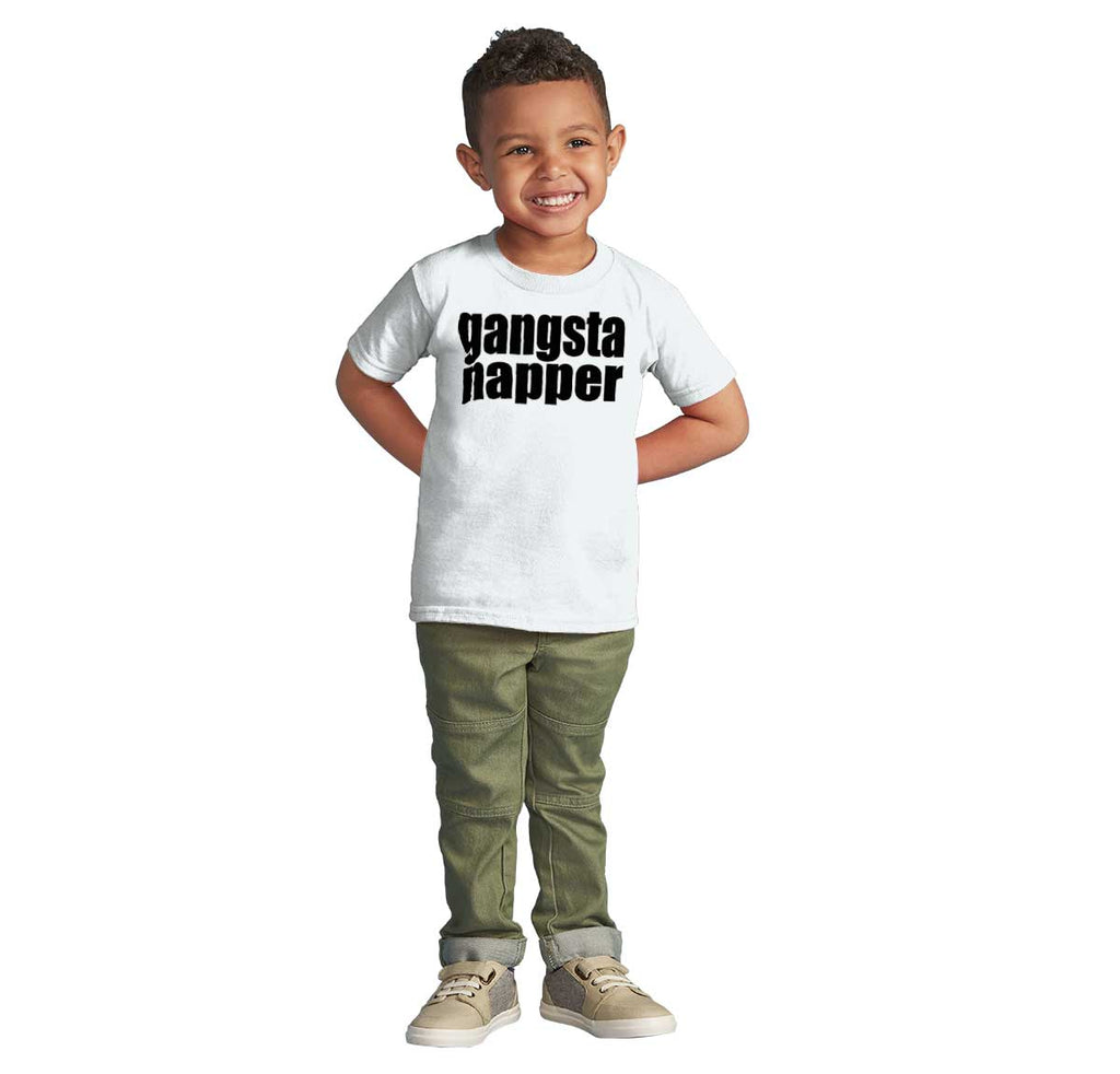 Gangsta Napper Infant Toddler T Shirt-Direct To Garment Print-Brisco Baby