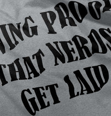 Nerds Get Laid Romper Bodysuit-Direct To Garment Print-Brisco Baby