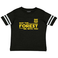 May The Forest Toddler Football Jersey Tee-Direct To Garment Print-Brisco Baby