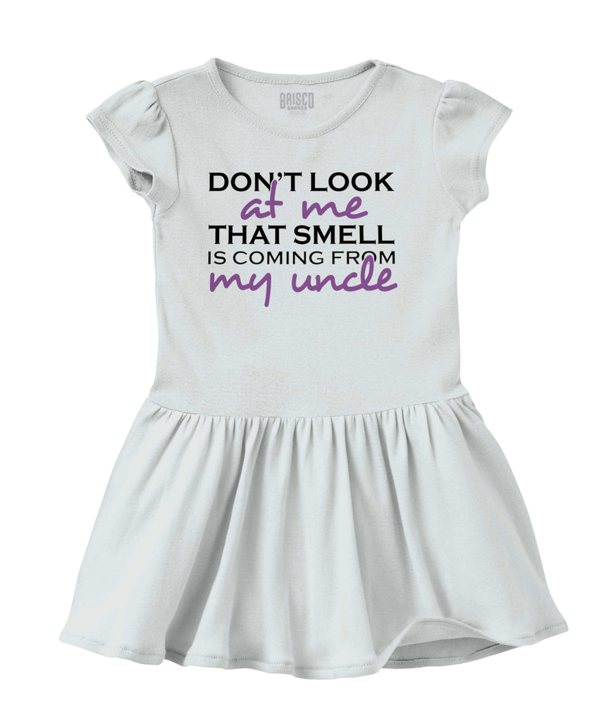 That Smell Solid Baby Infant Dress-Direct To Garment Print-Brisco Baby