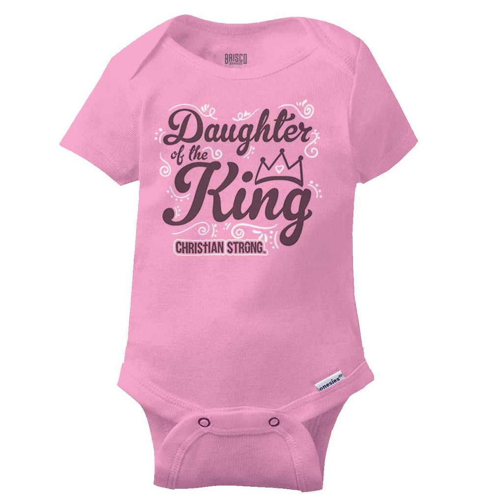 Daughter Of The King Gerber Onesie-Direct To Garment Print-Brisco Baby