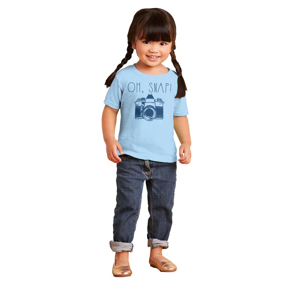 Oh Snap Camera Infant Toddler T Shirt-Direct To Garment Print-Brisco Baby