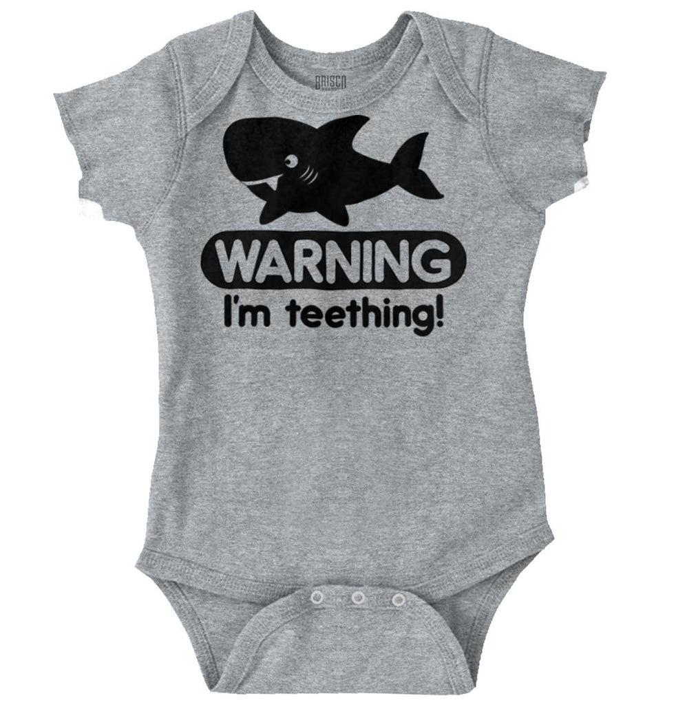 I'm Teething Romper Bodysuit-Direct To Garment Print-Brisco Baby