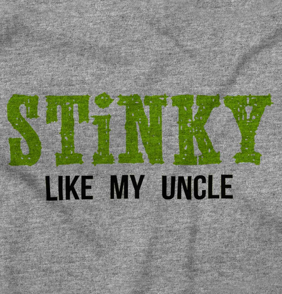 Stinky Like My Uncle Romper Bodysuit-Direct To Garment Print-Brisco Baby