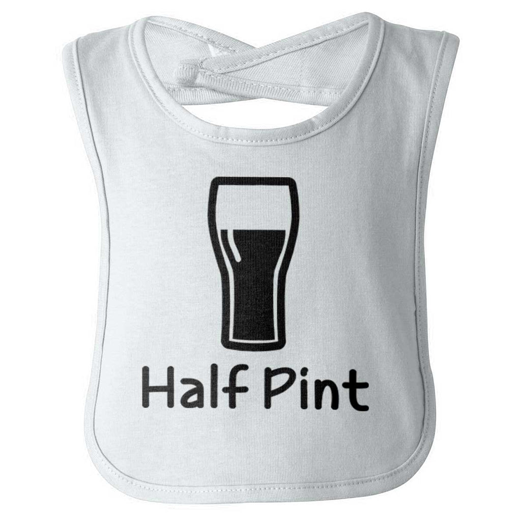 Half Pint Infant Baby Bib-Direct To Garment Print-Brisco Baby
