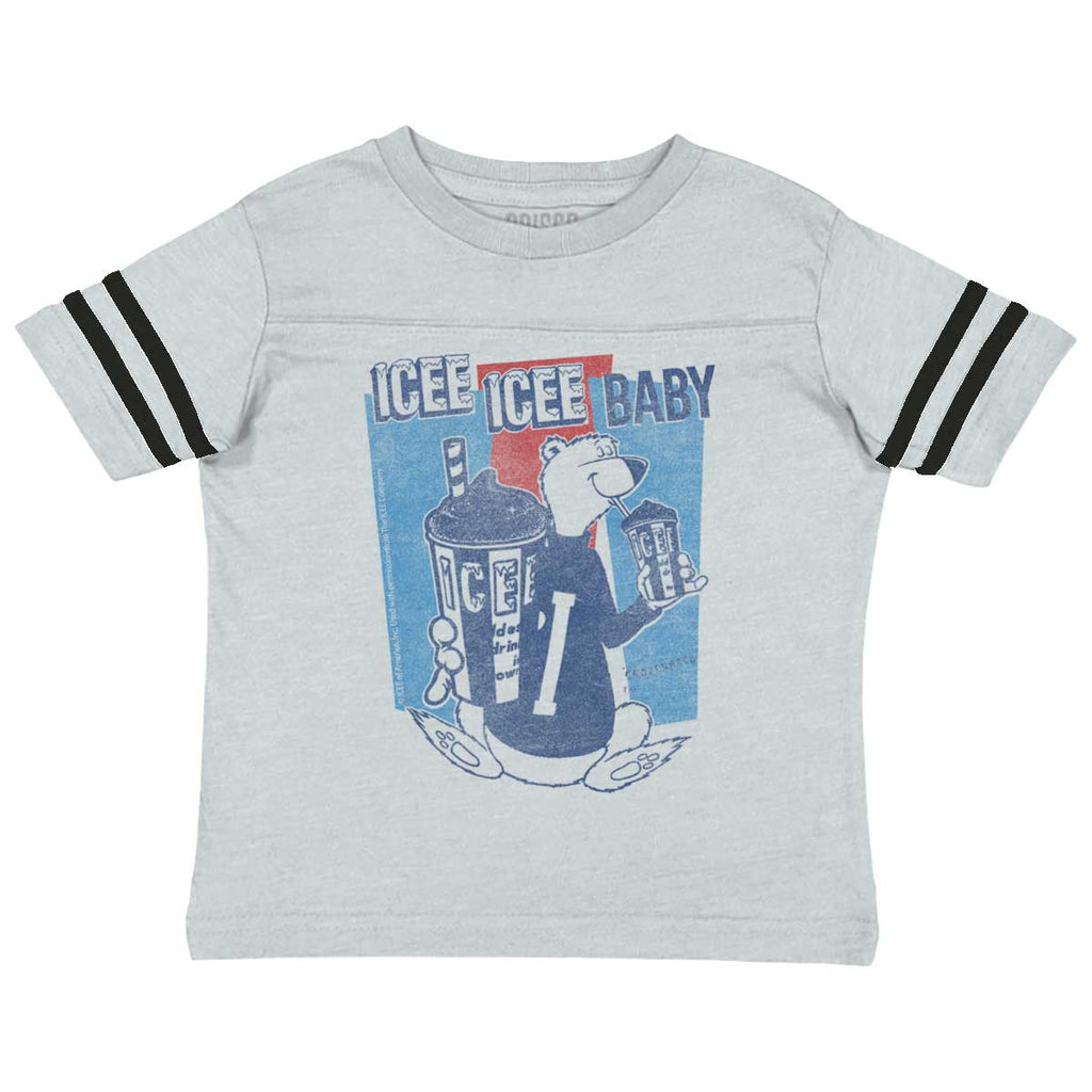 Polar Icee Baby Toddler Football Jersey Tee-Direct To Garment Print-Brisco Baby
