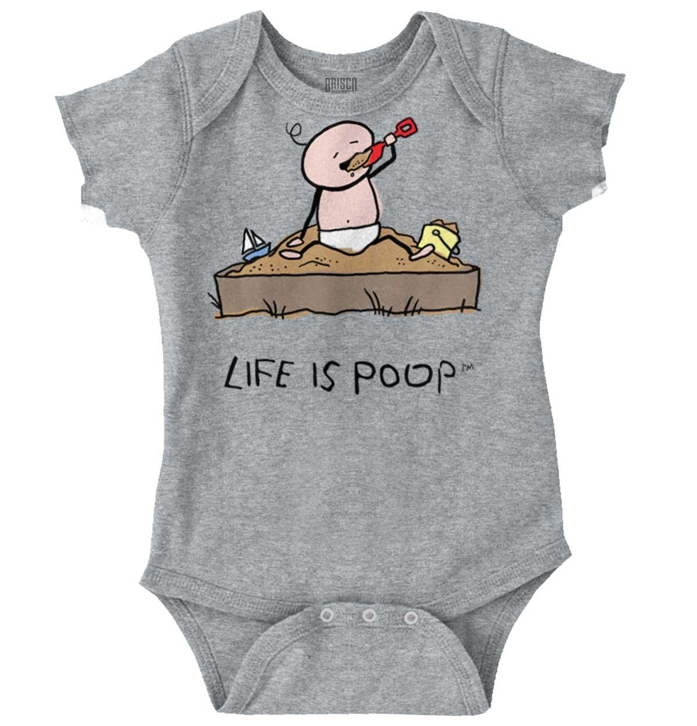 Eating Sand Romper Bodysuit-Direct To Garment Print-Brisco Baby