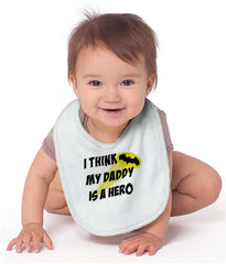 Daddy Is Batman Infant Baby Bib-Direct To Garment Print-Brisco Baby