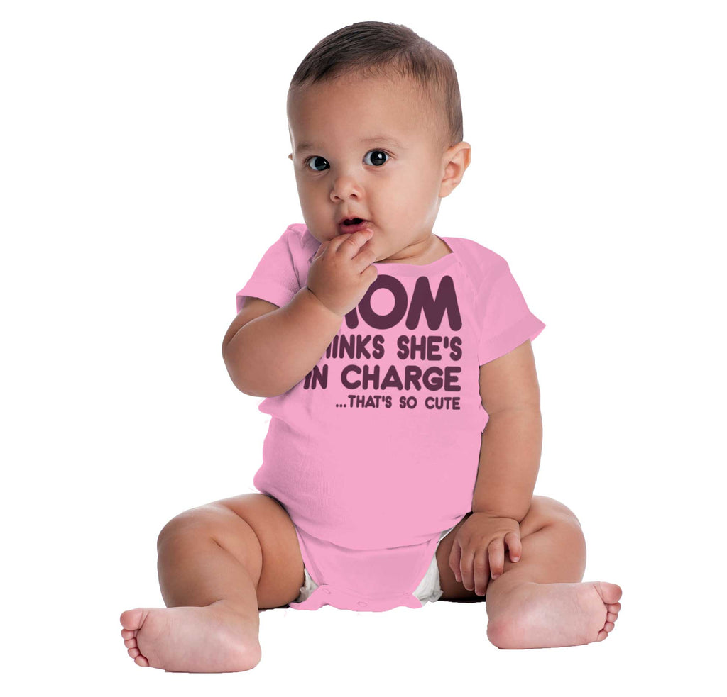 In Charge Romper Bodysuit-Direct To Garment Print-Brisco Baby