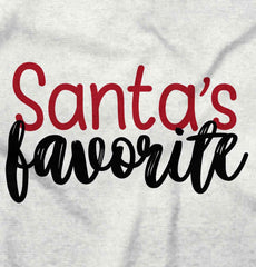 Santa's Favorite Infant Baby Bib-Direct To Garment Print-Brisco Baby