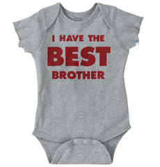 I Have The Best Brother Romper Bodysuit-Direct To Garment Print-Brisco Baby
