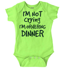 Ordering Dinner Romper Bodysuit-Direct To Garment Print-Brisco Baby