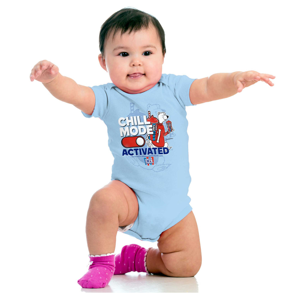 Chill Mode Activated Romper Bodysuit-Direct To Garment Print-Brisco Baby