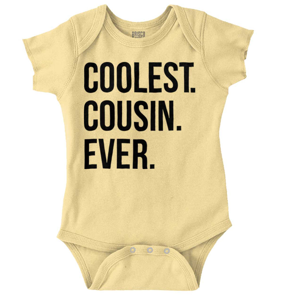 Coolest Cousin Ever Romper Bodysuit-Direct To Garment Print-Brisco Baby