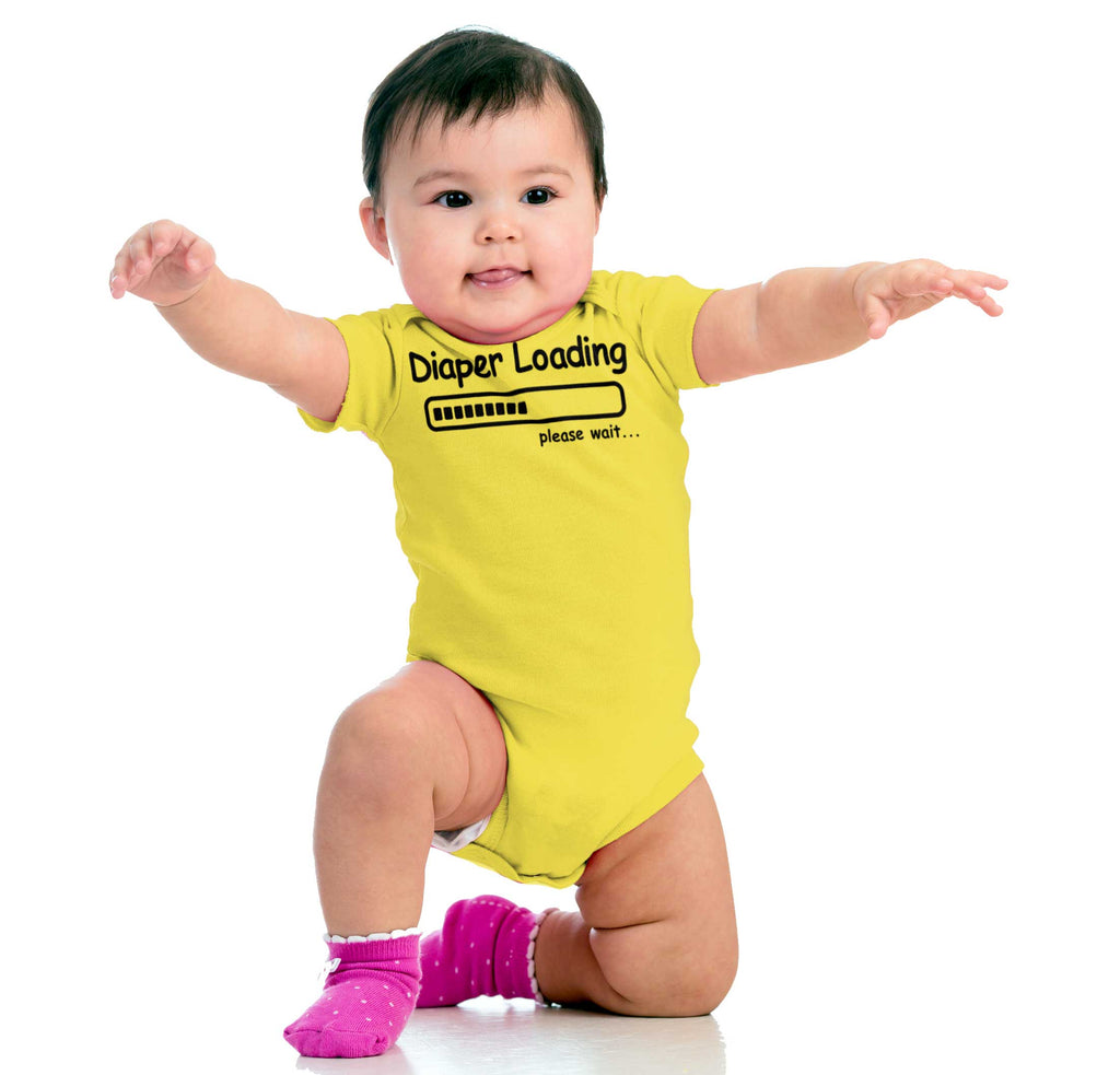 Diaper Loading Romper Bodysuit-Direct To Garment Print-Brisco Baby