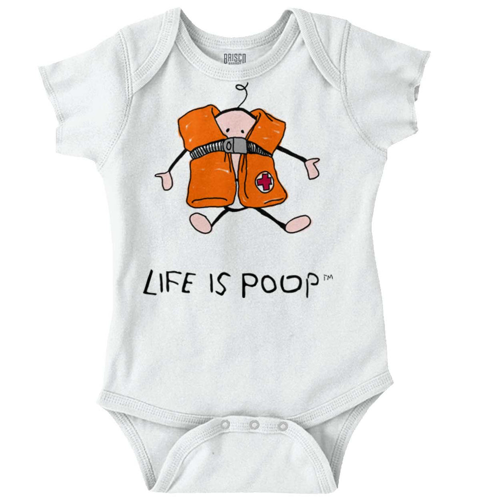 Baby Life Vest Romper Bodysuit-Direct To Garment Print-Brisco Baby
