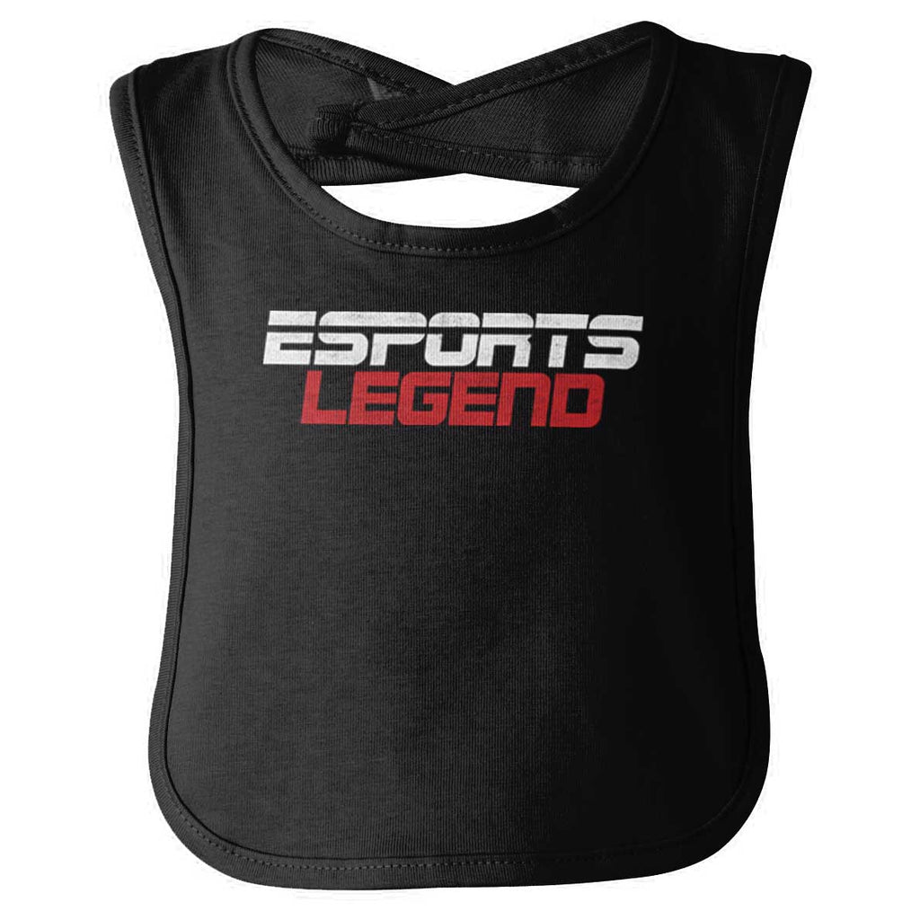 Sports Legend Professional Gamer Infant Baby Bib-Direct To Garment Print-Brisco Baby