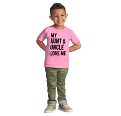 Aunt And Uncle Love Me Infant Toddler T Shirt-Direct To Garment Print-Brisco Baby