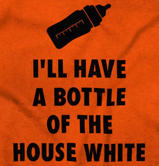 House White Romper Bodysuit-Direct To Garment Print-Brisco Baby