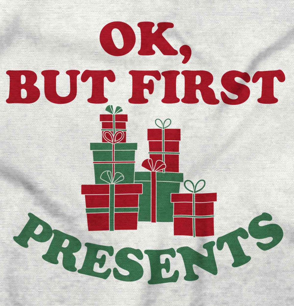 But First Presents Infant Baby Bib-Direct To Garment Print-Brisco Baby