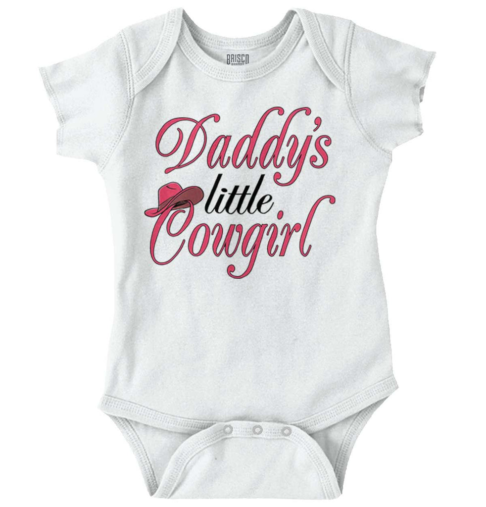 Little Cowgirl Romper Bodysuit-Direct To Garment Print-Brisco Baby