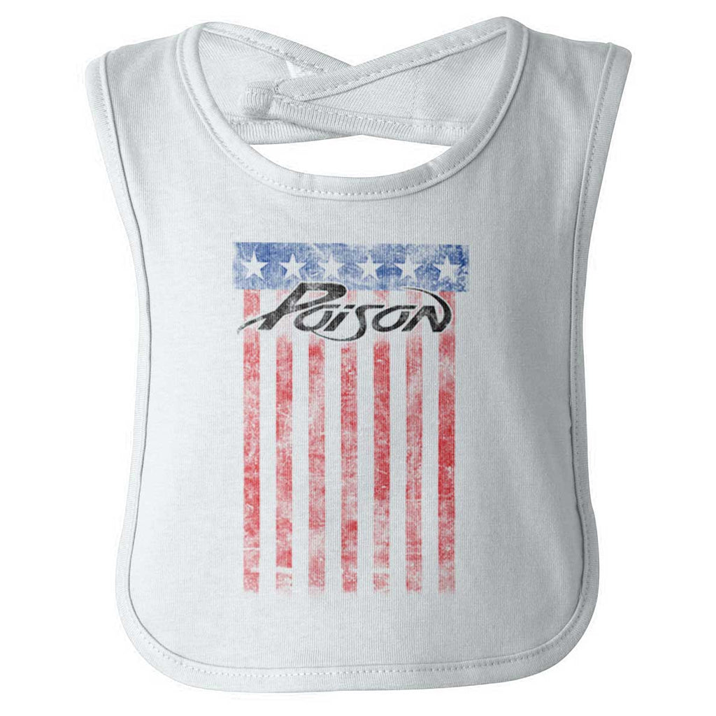Poison Flag Infant Baby Bib-Direct To Garment Print-Brisco Baby