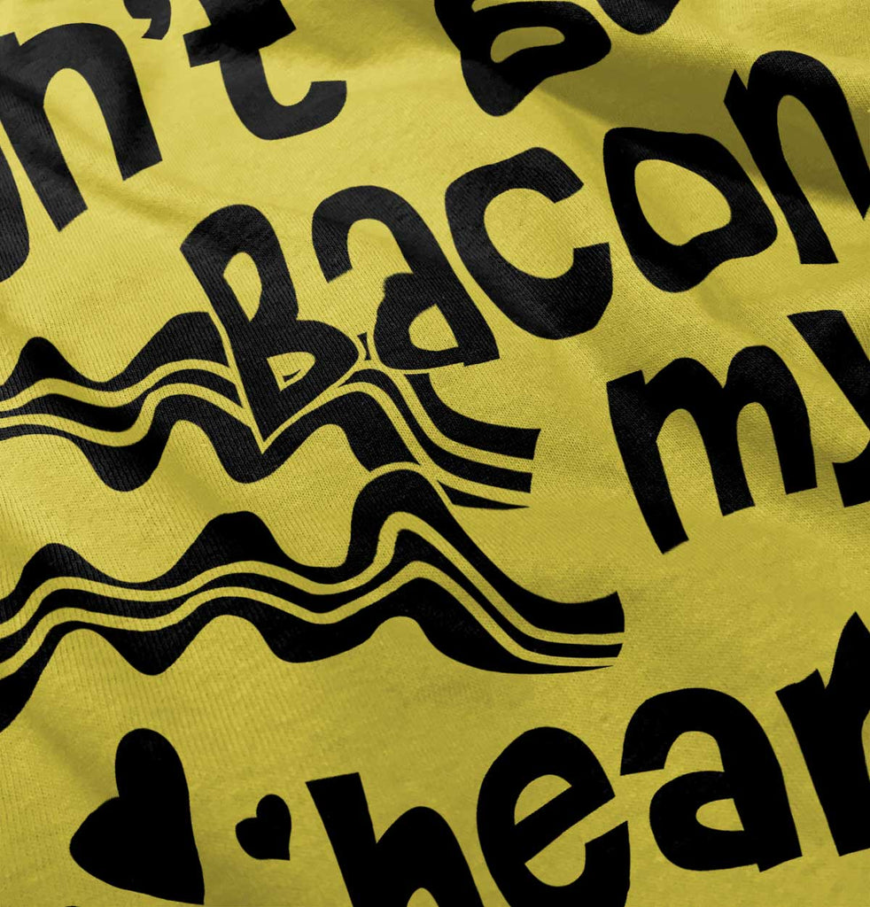 Don't Bacon my Heart Romper Bodysuit-Direct To Garment Print-Brisco Baby