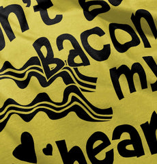 Don't Bacon my Heart Romper Bodysuit-Direct To Garment Print-Brisco Baby